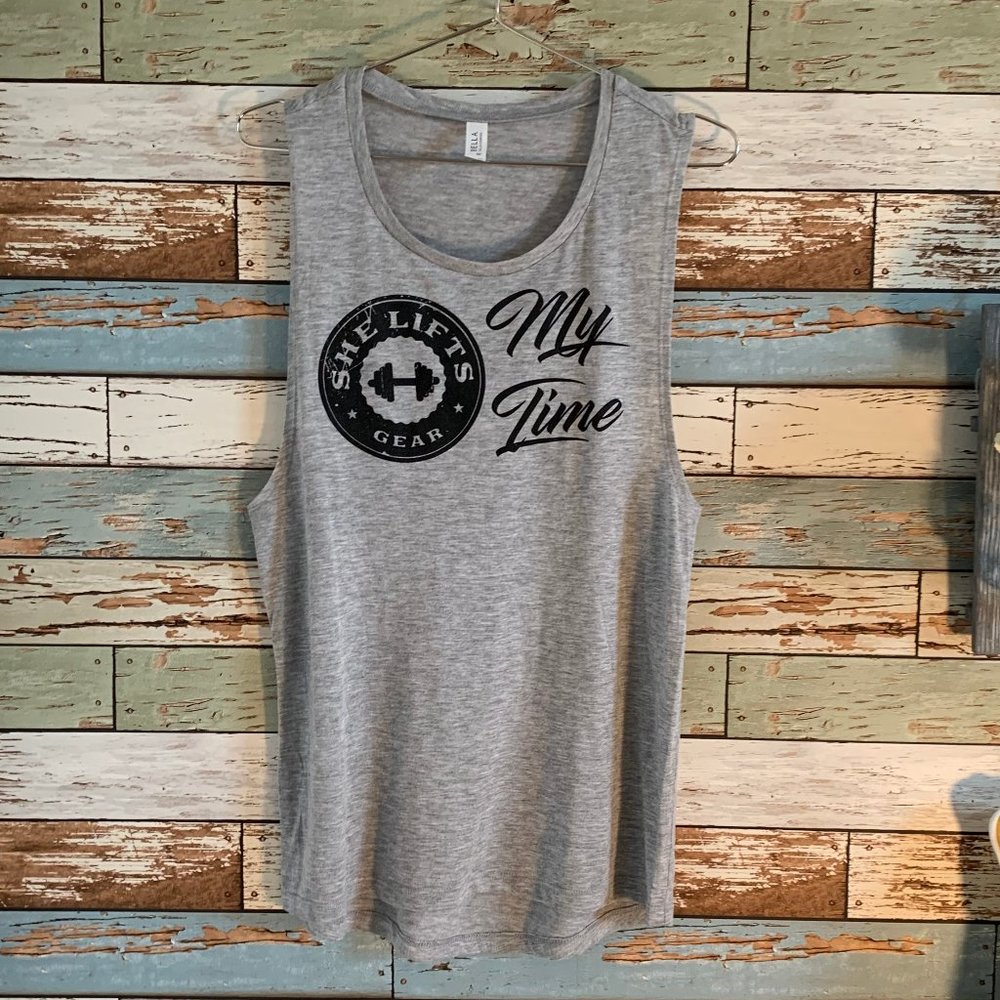 *NWOT* SHE GEAR "My Time" Muscle Tank Sz M